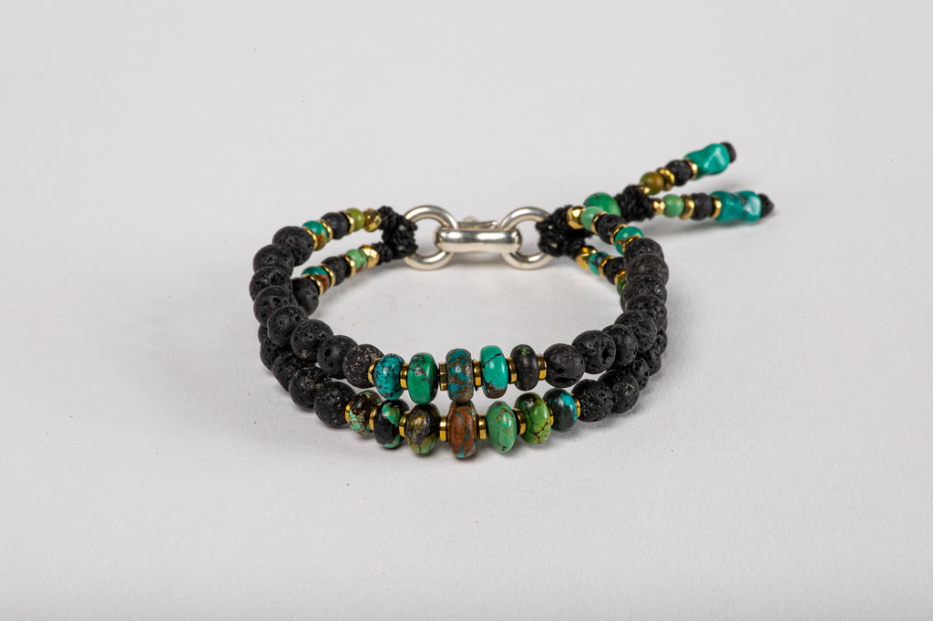 Lava beads Bracelet - Turquoise