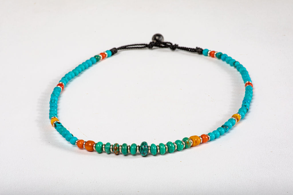 Children's Mala necklace - Turqouise center